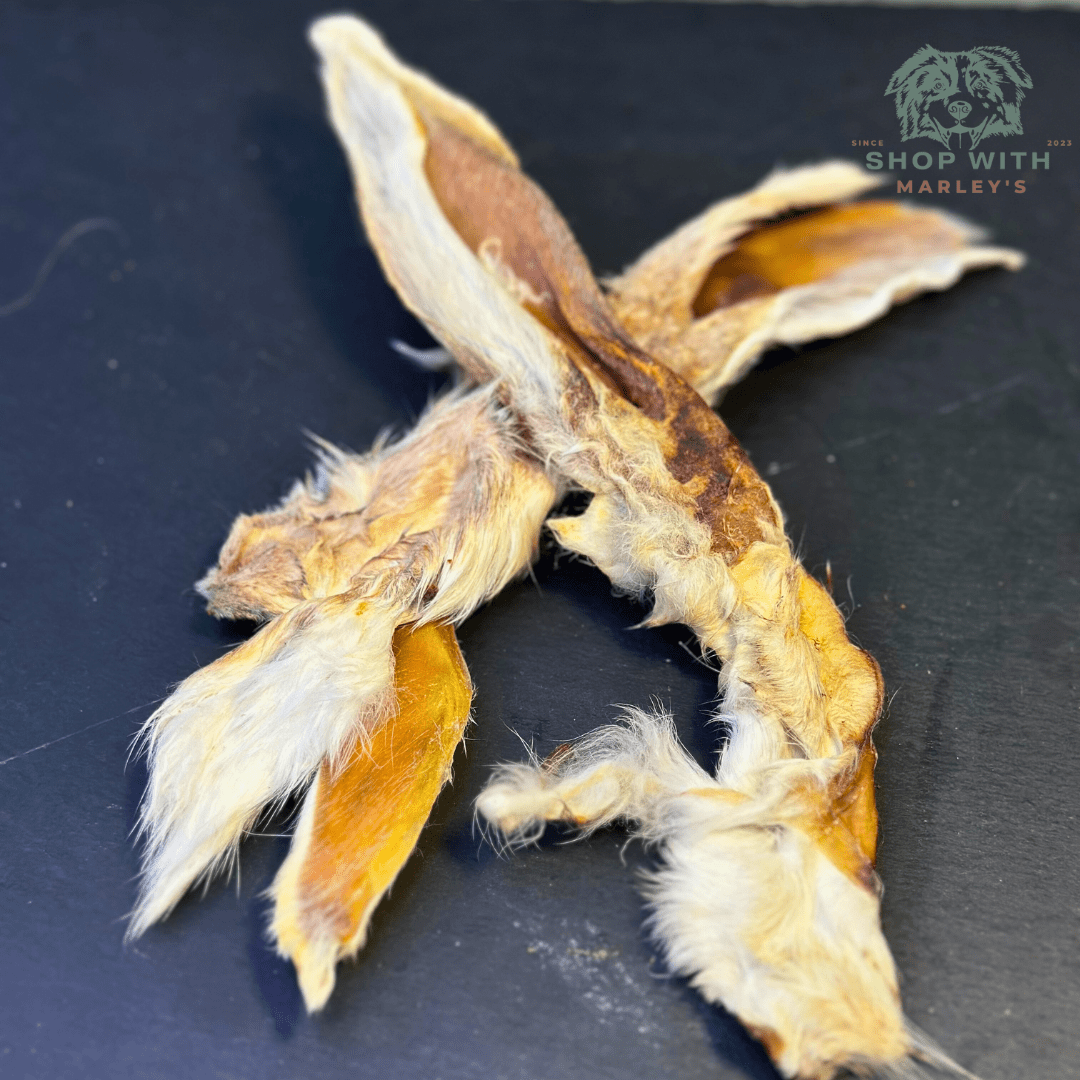 Shop with Marley's Konijnenoren met vacht (100gr) - Shop with Marley's