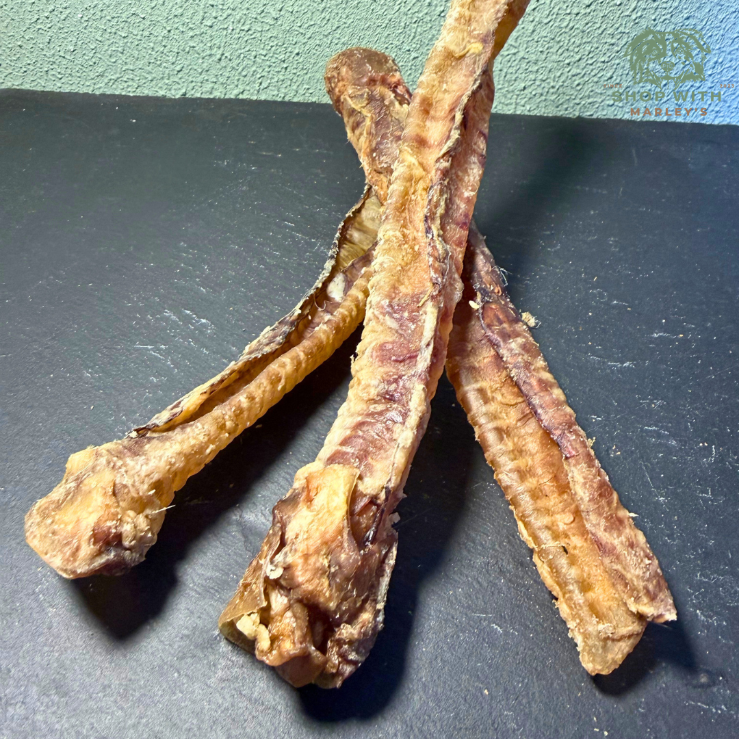 Lamsluchtpijp hondensnack van Shop with Marley’s – luchtgedroogde kauwsnack van 100% lam voor honden