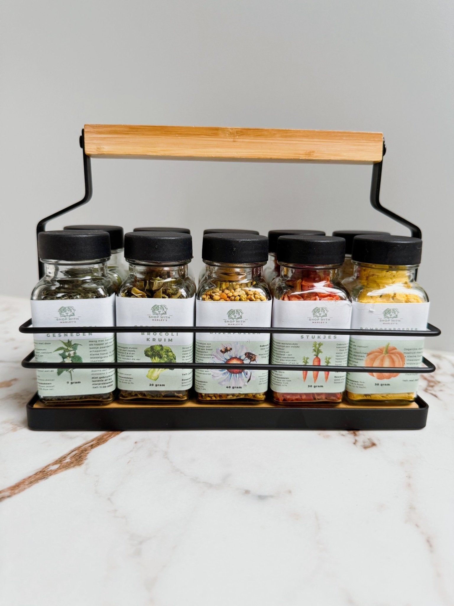 Shop with Marley's - Marley’s Magic Rack - Custom made rekje gevuld met toppers - Shop with Marley's