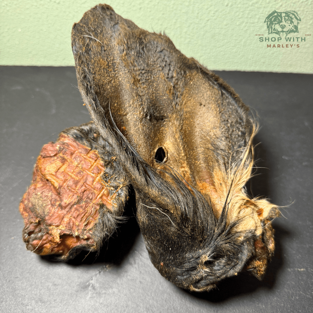 Shop with Marley's - Natuurlijke kauwsnack - Rund - Oor met haar - Shop with Marley's