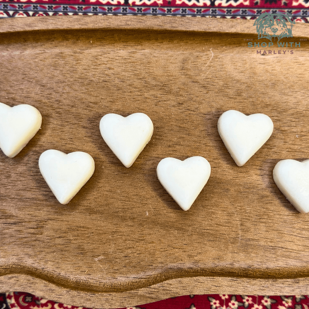 Shop with Marley's schapenvet hartjes naturel (220 gr) - Shop with Marley's