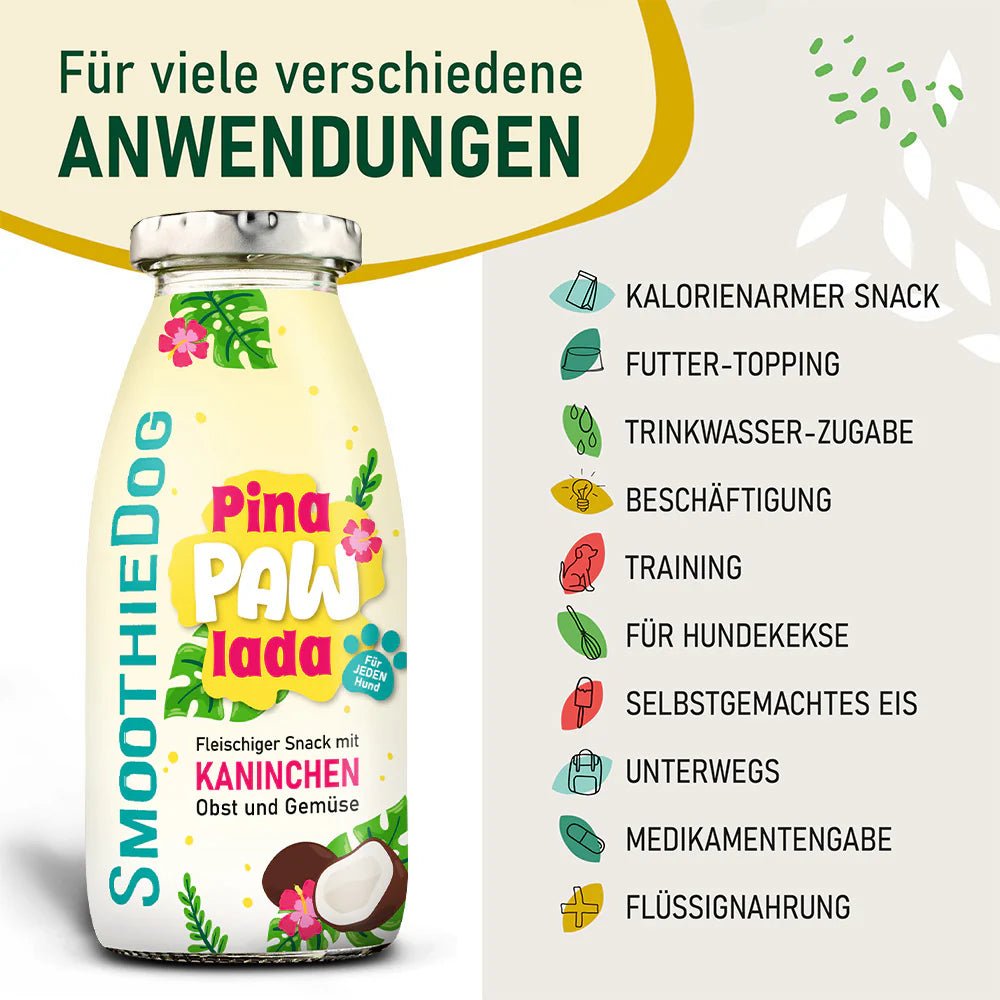 Smoothiedog Summer Editie - Konijn, fruit & kokos - Shop with Marley's