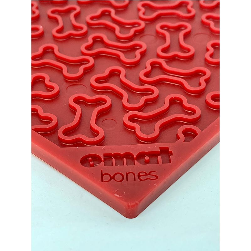 Sodapup eMat Bones red large - likmat - Shop with Marley's