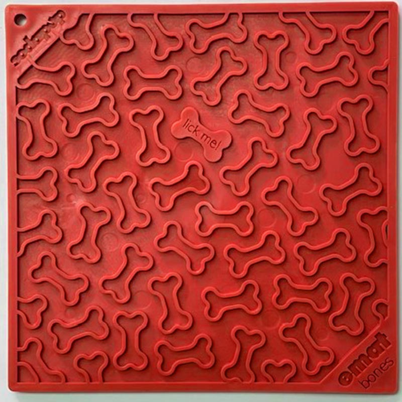 Sodapup eMat Bones red large - likmat - Shop with Marley's