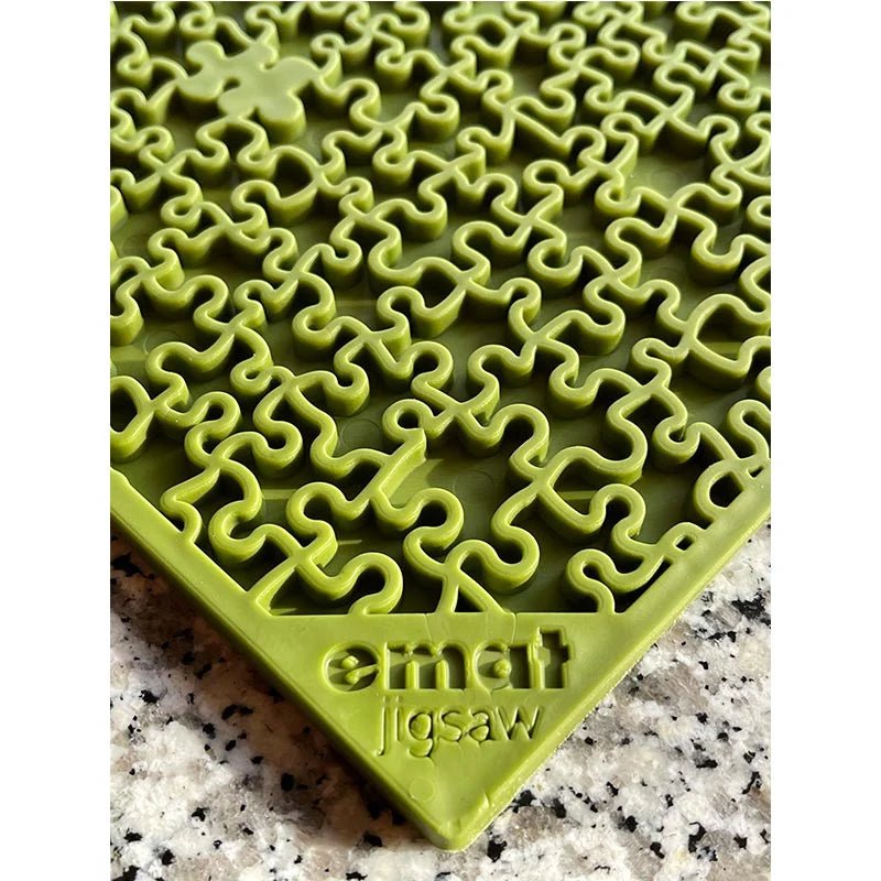SodaPup eMat Jigsaw – Likmat voor honden – Blauw, Groen & Roze – Large - Shop with Marley's