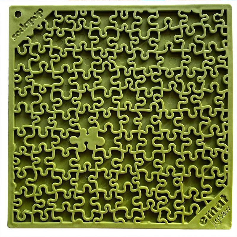 SodaPup eMat Jigsaw – Likmat voor honden – Blauw, Groen & Roze – Large - Shop with Marley's