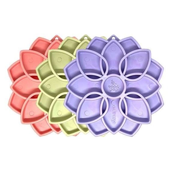 SodaPup eTray Mandala Softie – Voertray voor honden – Groen, Paars & Roze - Shop with Marley's
