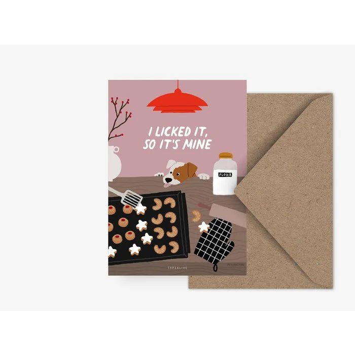 Typealive ansichtkaart I licked it - Shop with Marley's