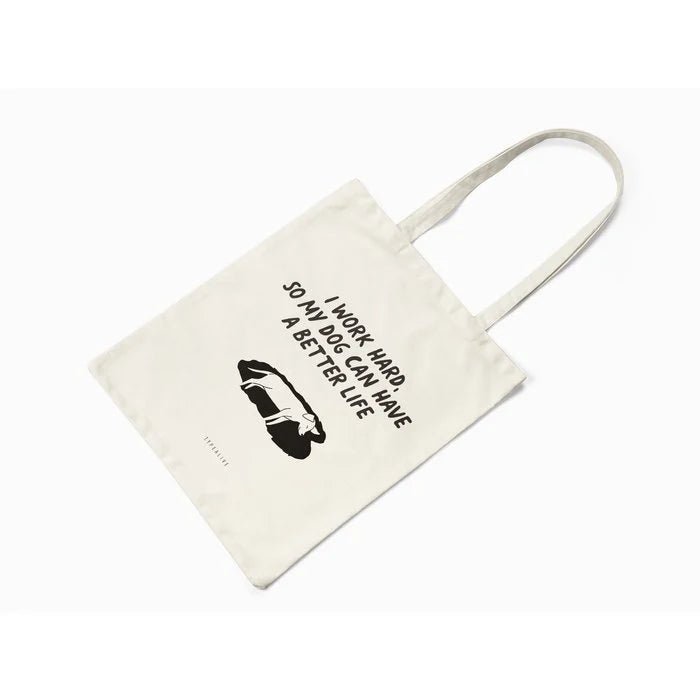 Typealive tote bag 'I work hard' - Shop with Marley's