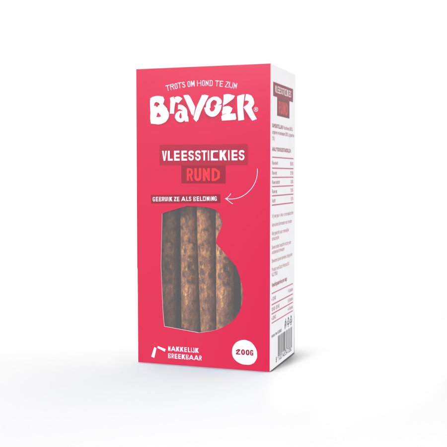 Bravoer Vleesstickies Rund