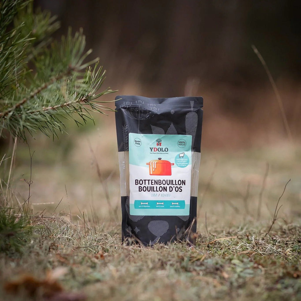 Whole Lotta Bouillon bundel - 4 zakjes YDOLO bottenbouillon - wild, lam, vis & kalkoen - Shop with Marley's