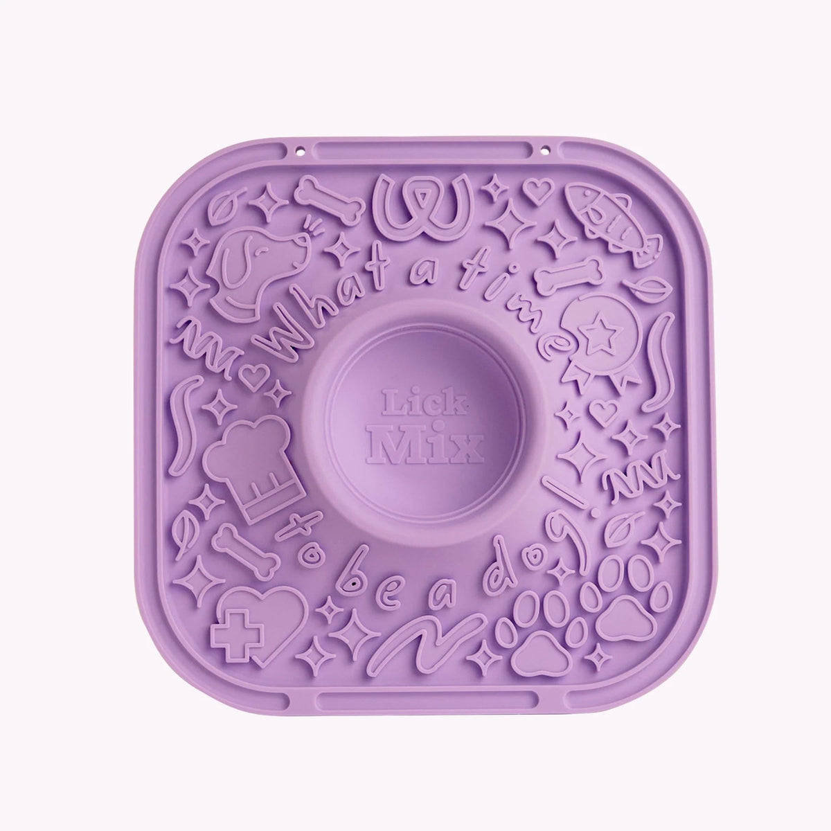 Woof - The lickmat - likmat voor honden in de kleur lavendel