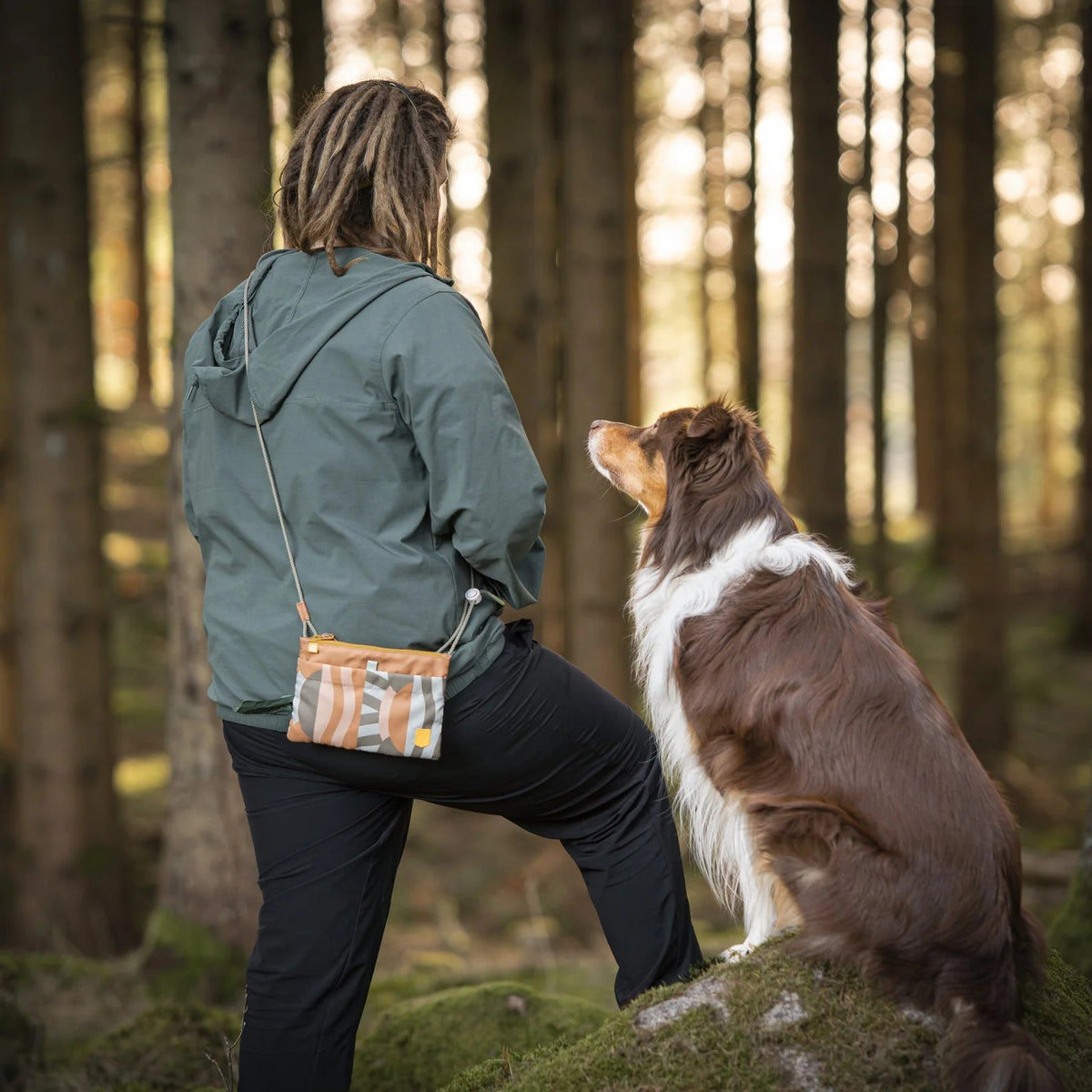 Woolly wolf - Cloudbeam Accessory Bag - Bruin mix - beloningstasje voor honden - Shop with Marley's