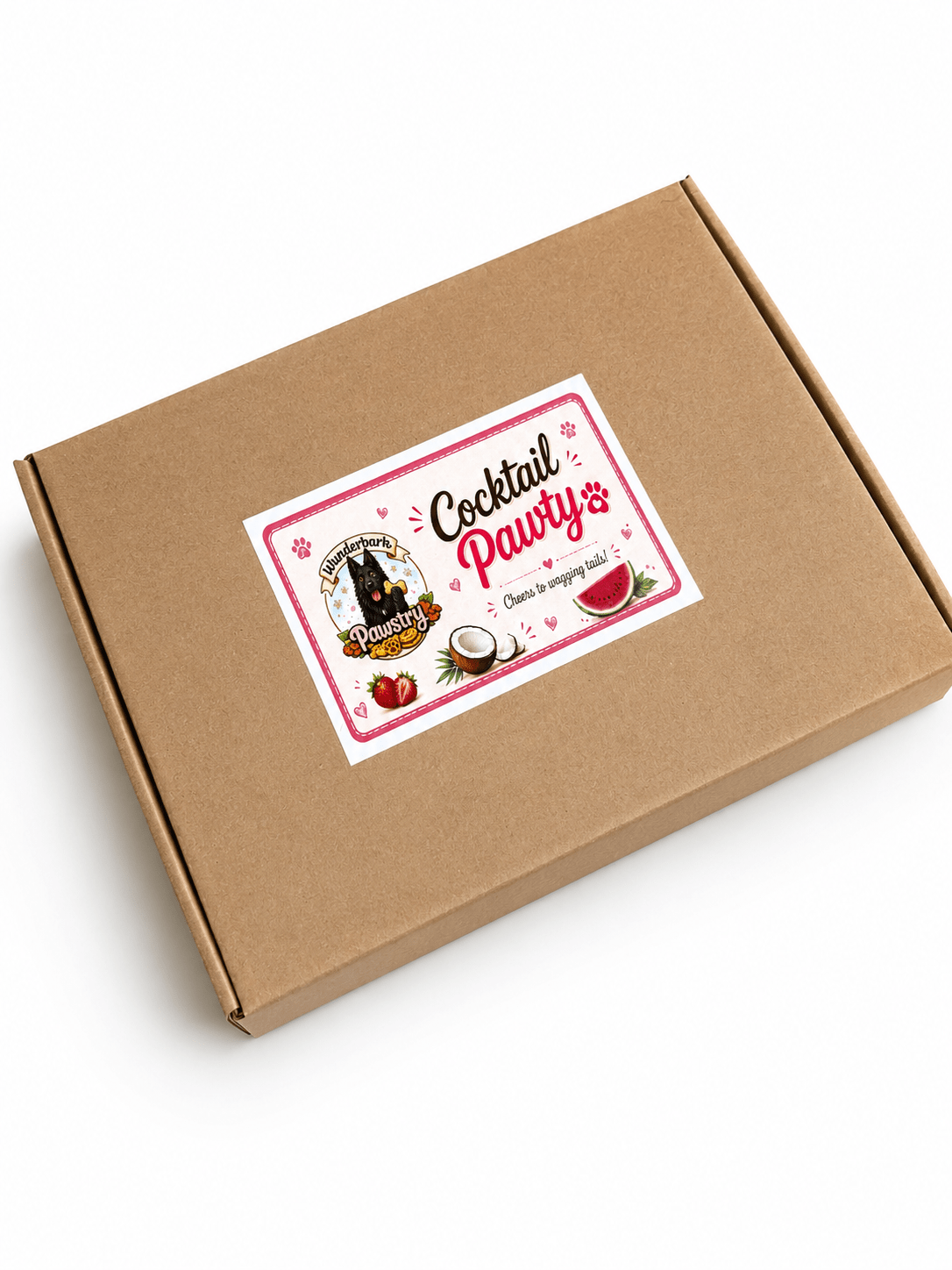 Wunderbark Cocktail Pawty pakket - mix van 10 smaken zomerse ambachtelijke hondenkoekjes - Shop with Marley's