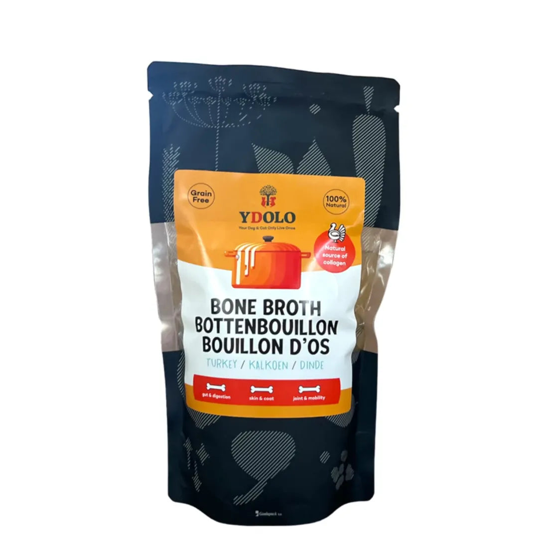 Bouillon d'os de dinde Ydolo
