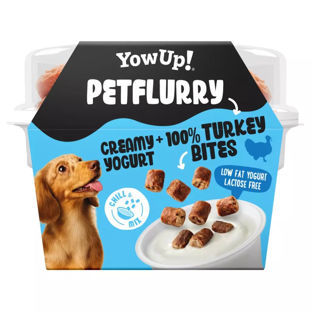 YowUp! PetFlurry Kalkoen - yoghurt voor honden met stukjes 100% kalkoen - 135 gram - Shop with Marley's